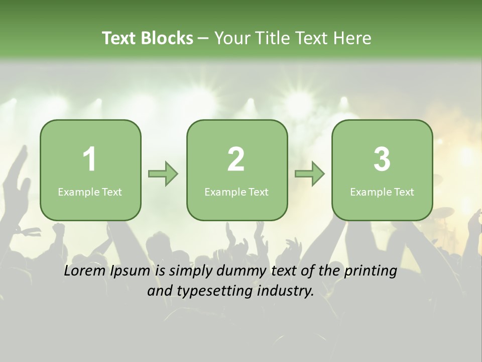 Menschenmenge Ereignis Nacht PowerPoint Template