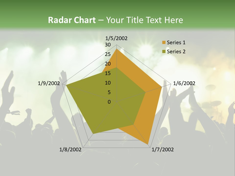 Menschenmenge Ereignis Nacht PowerPoint Template