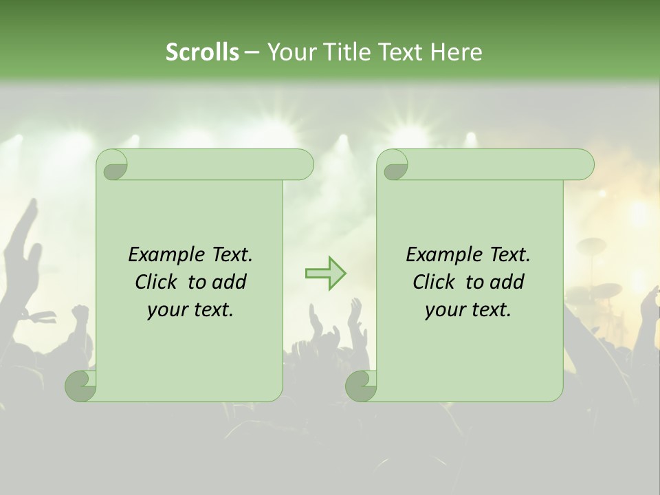 Menschenmenge Ereignis Nacht PowerPoint Template