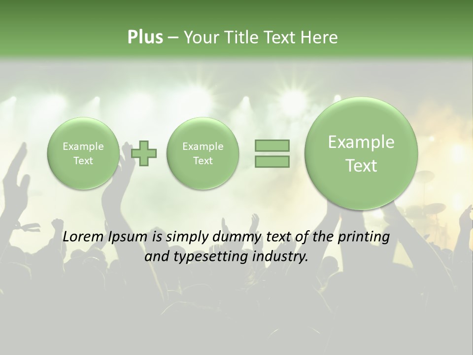 Menschenmenge Ereignis Nacht PowerPoint Template