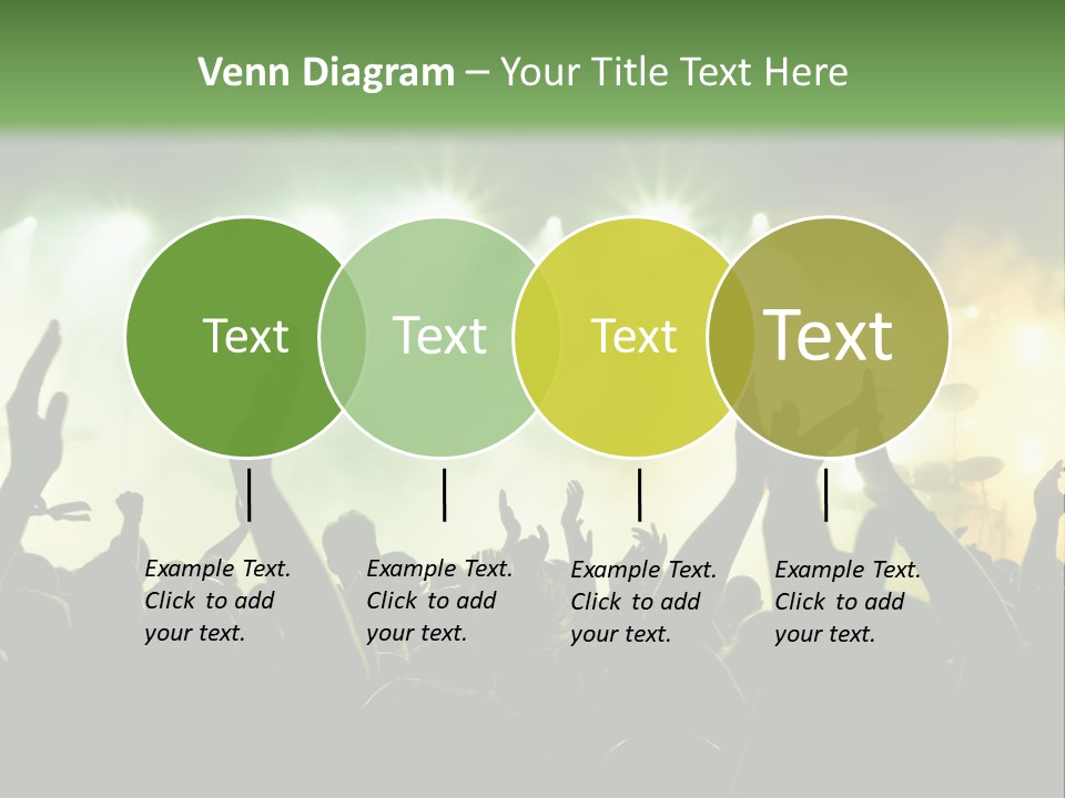 Menschenmenge Ereignis Nacht PowerPoint Template