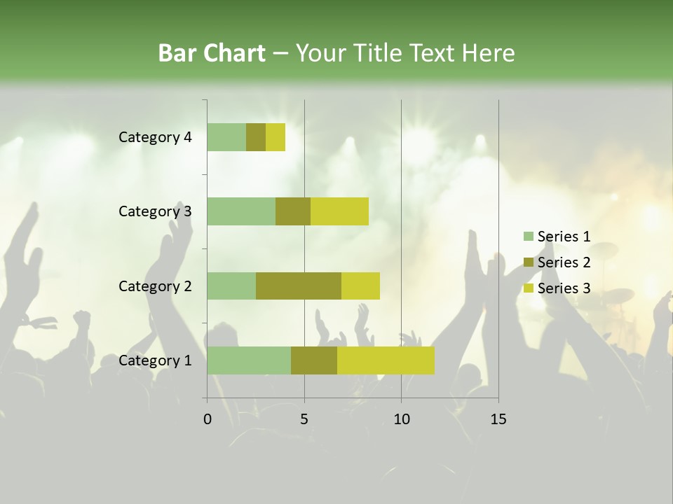 Menschenmenge Ereignis Nacht PowerPoint Template