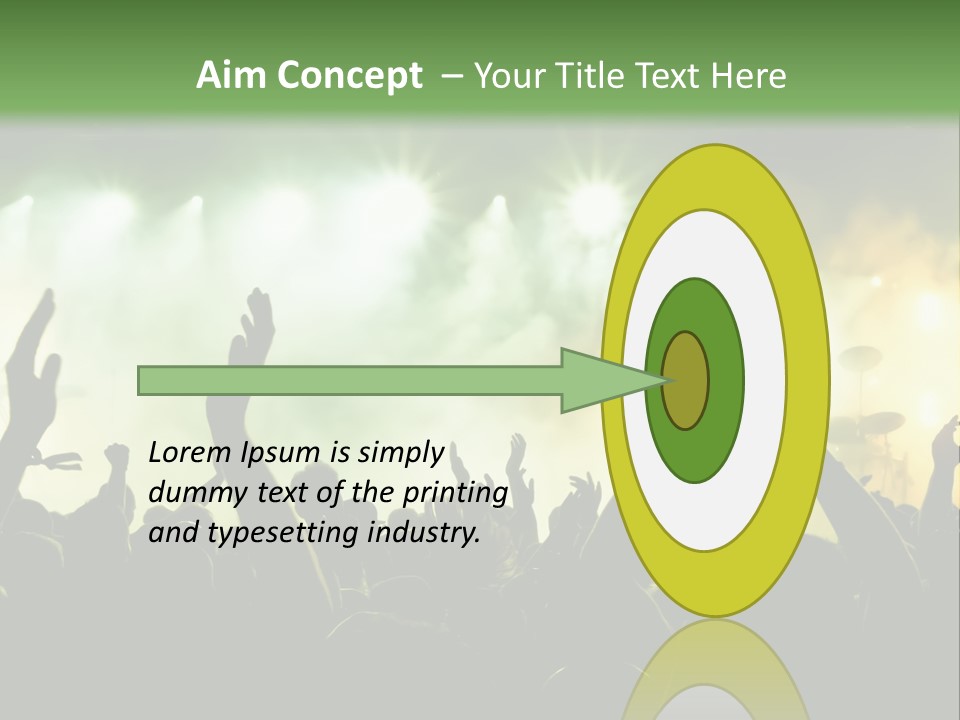 Menschenmenge Ereignis Nacht PowerPoint Template