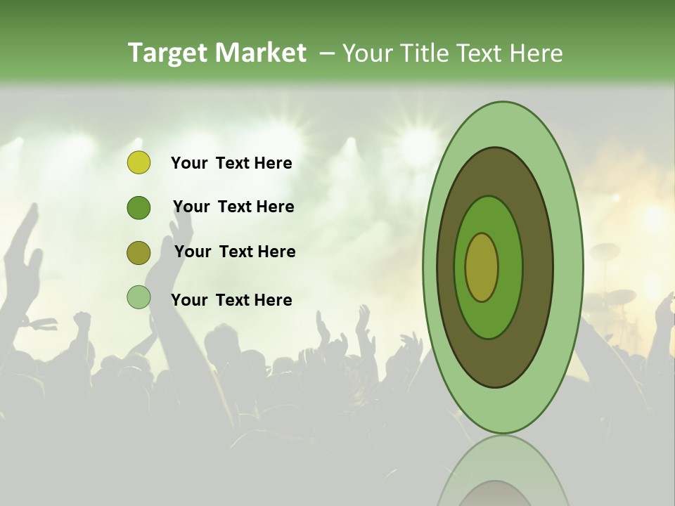 Menschenmenge Ereignis Nacht PowerPoint Template