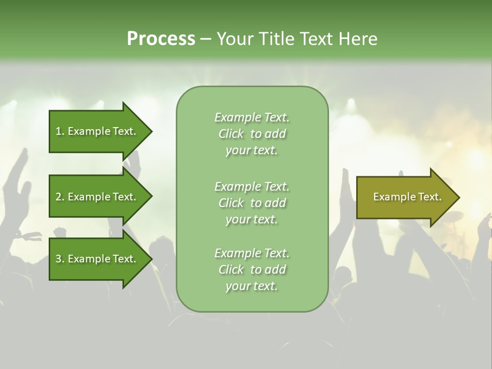 Menschenmenge Ereignis Nacht PowerPoint Template