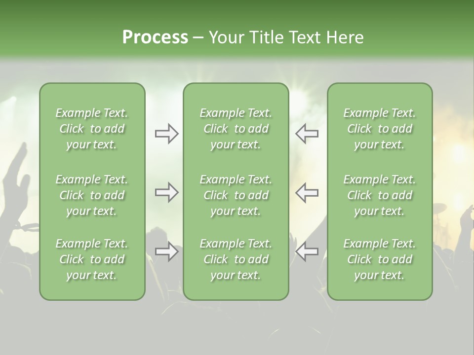Menschenmenge Ereignis Nacht PowerPoint Template