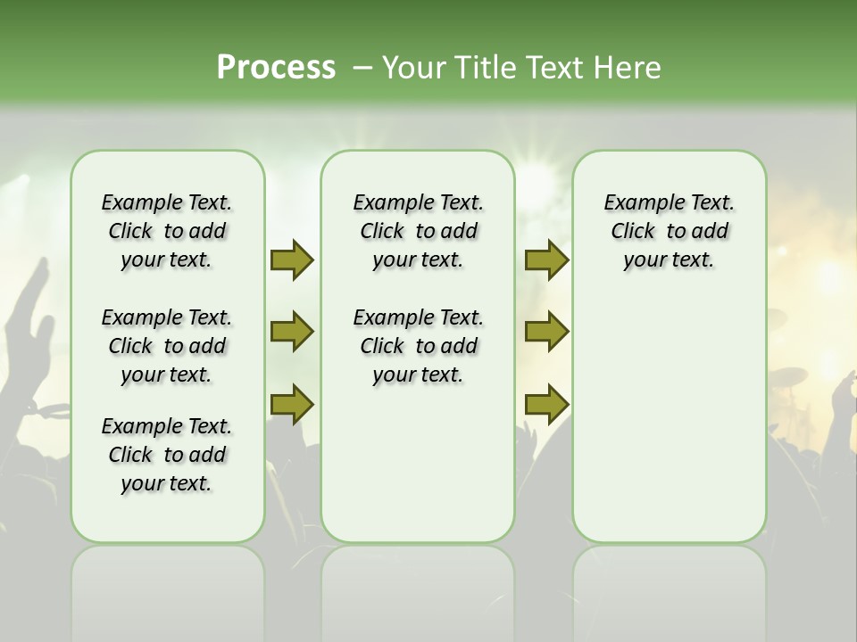 Menschenmenge Ereignis Nacht PowerPoint Template