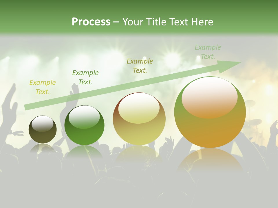 Menschenmenge Ereignis Nacht PowerPoint Template