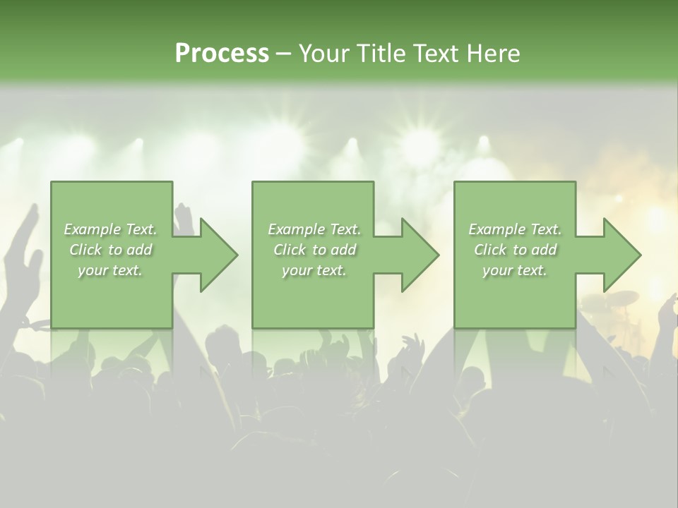 Menschenmenge Ereignis Nacht PowerPoint Template