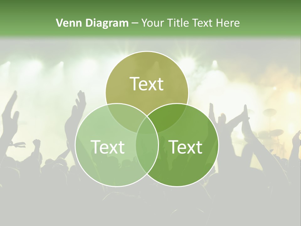 Menschenmenge Ereignis Nacht PowerPoint Template