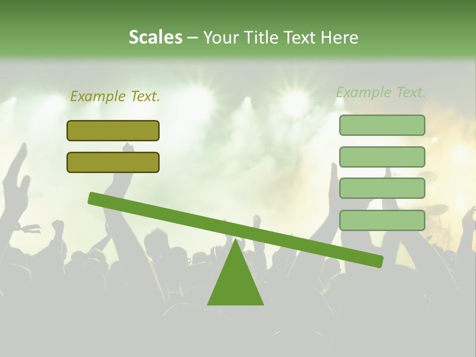 Menschenmenge Ereignis Nacht PowerPoint Template