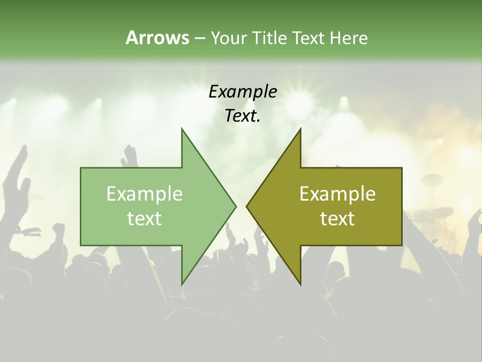 Menschenmenge Ereignis Nacht PowerPoint Template
