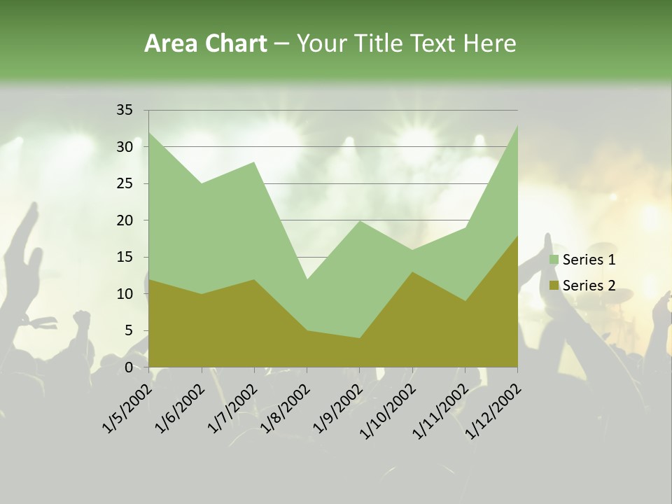 Menschenmenge Ereignis Nacht PowerPoint Template