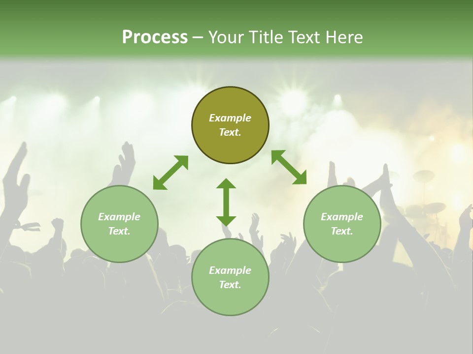 Menschenmenge Ereignis Nacht PowerPoint Template