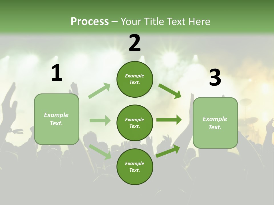 Menschenmenge Ereignis Nacht PowerPoint Template