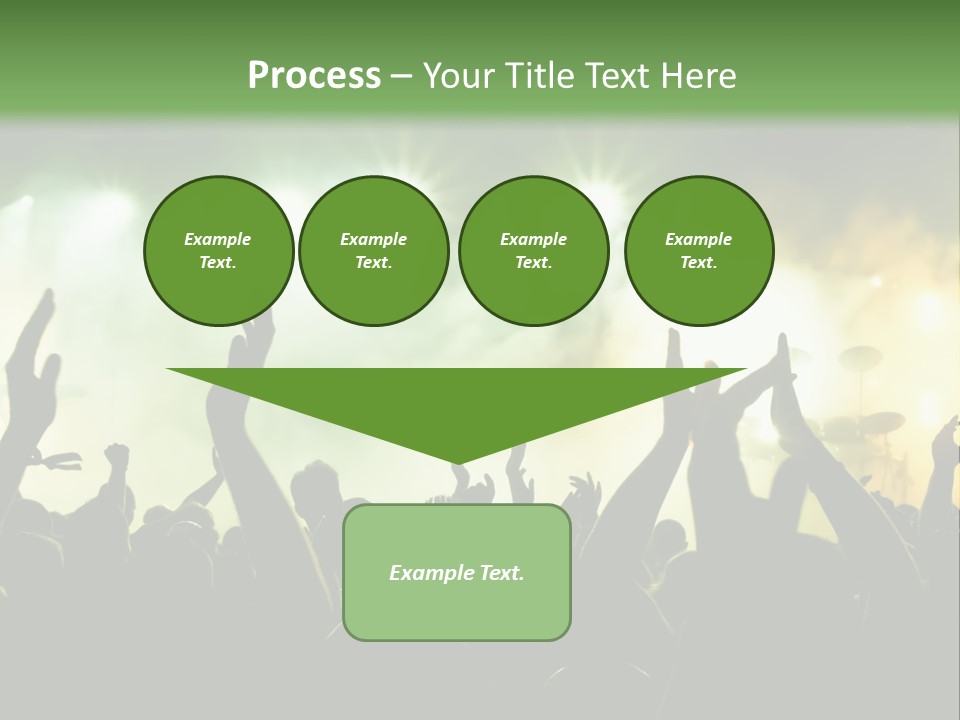 Menschenmenge Ereignis Nacht PowerPoint Template