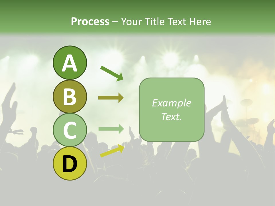 Menschenmenge Ereignis Nacht PowerPoint Template