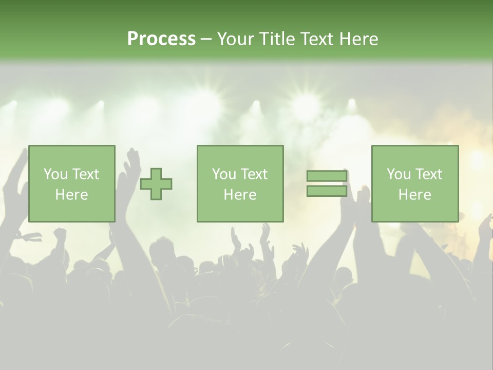 Menschenmenge Ereignis Nacht PowerPoint Template