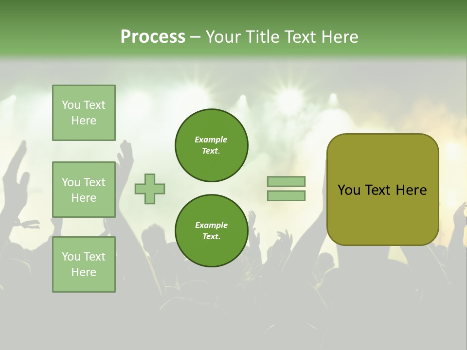 Menschenmenge Ereignis Nacht PowerPoint Template