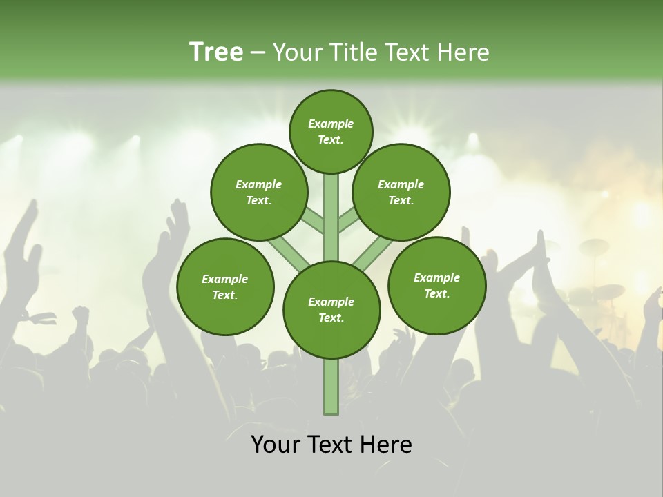 Menschenmenge Ereignis Nacht PowerPoint Template