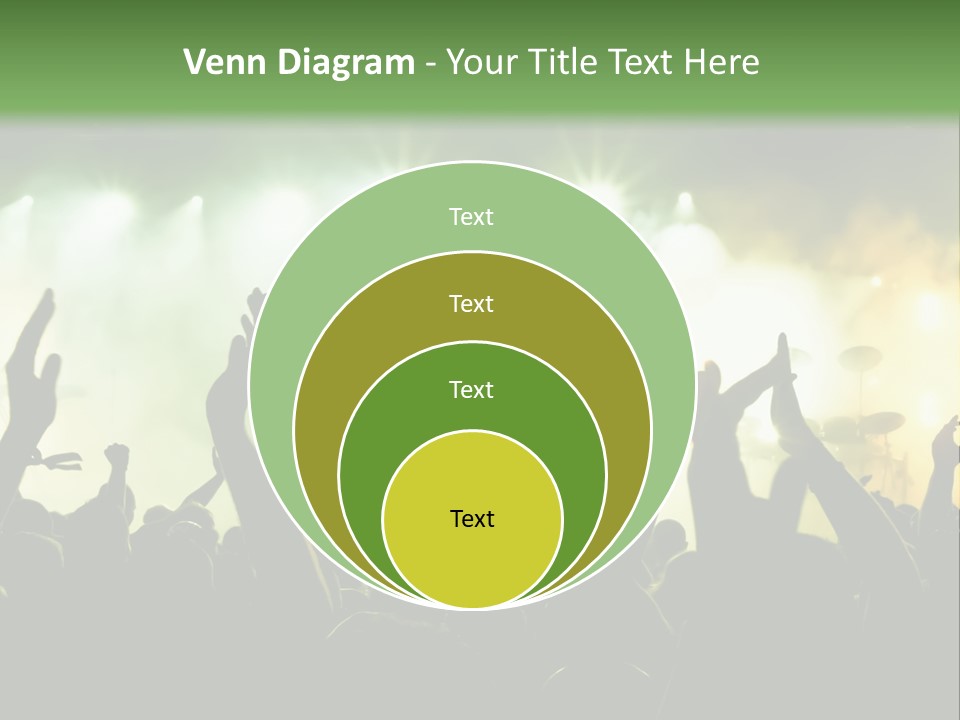 Menschenmenge Ereignis Nacht PowerPoint Template