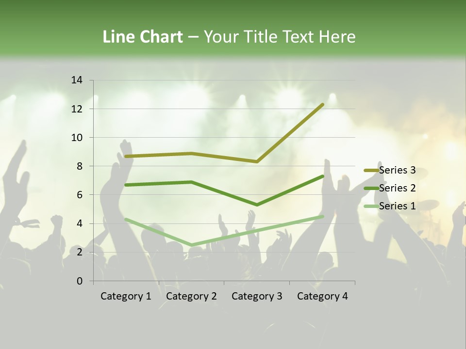 Menschenmenge Ereignis Nacht PowerPoint Template