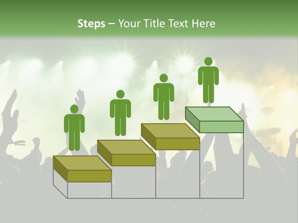 Menschenmenge Ereignis Nacht PowerPoint Template