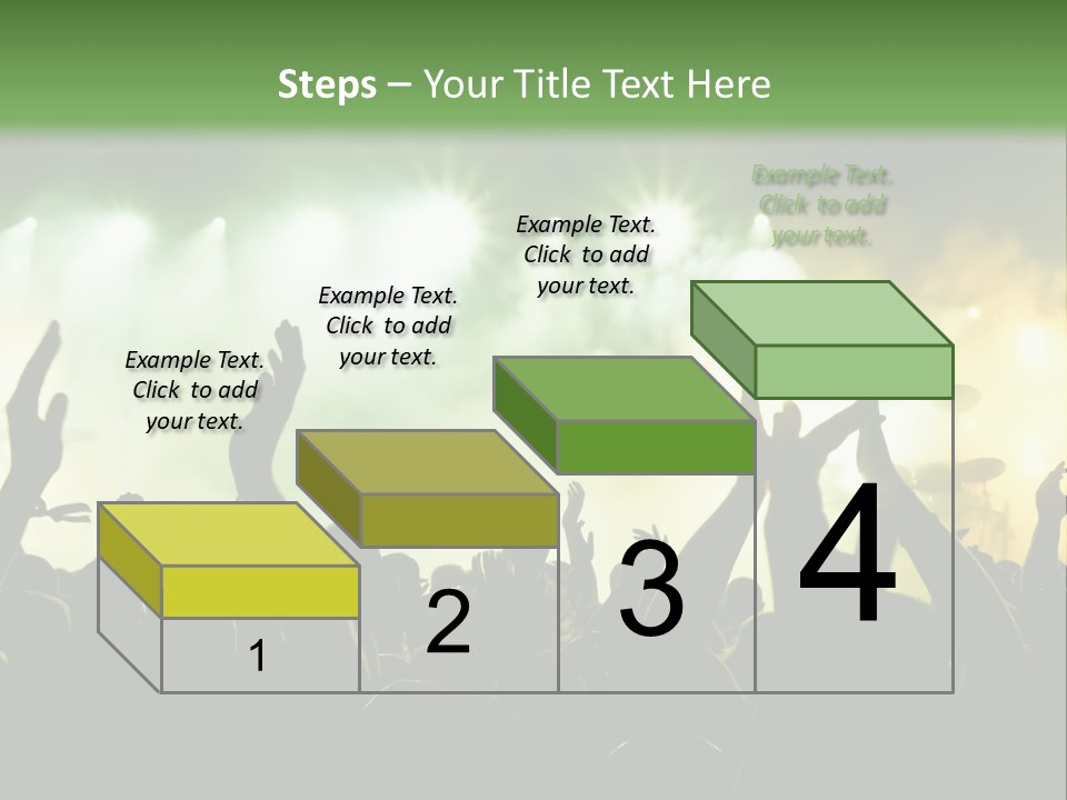Menschenmenge Ereignis Nacht PowerPoint Template