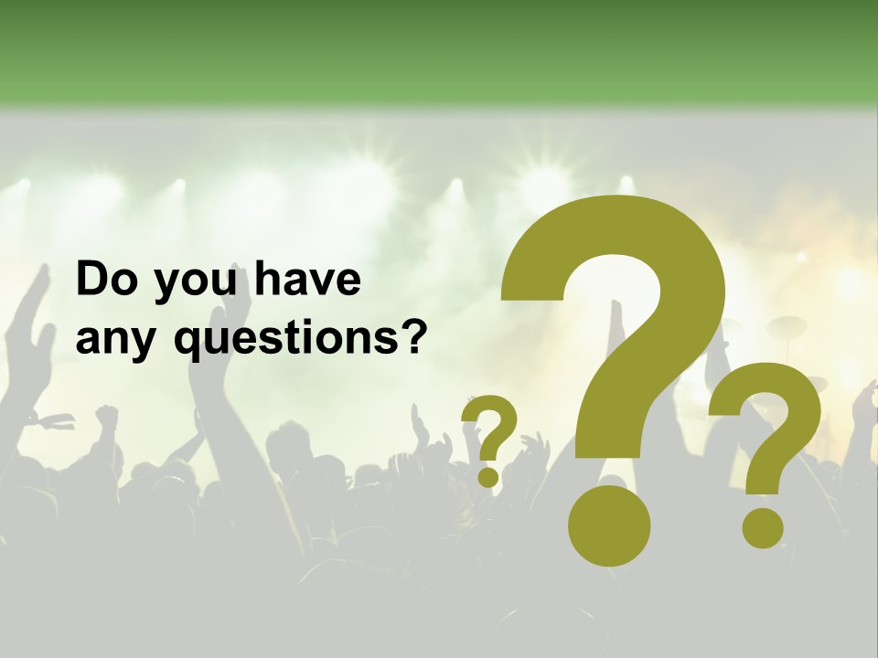 Menschenmenge Ereignis Nacht PowerPoint Template