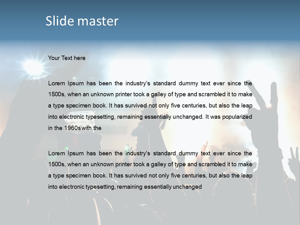 Rhythmus Party Nachtleben PowerPoint Template