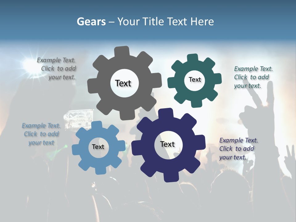 Rhythmus Party Nachtleben PowerPoint Template