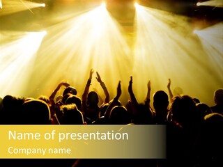 Nachtleben Live Jubeln PowerPoint Template