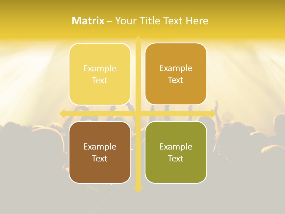 Nachtleben Live Jubeln PowerPoint Template