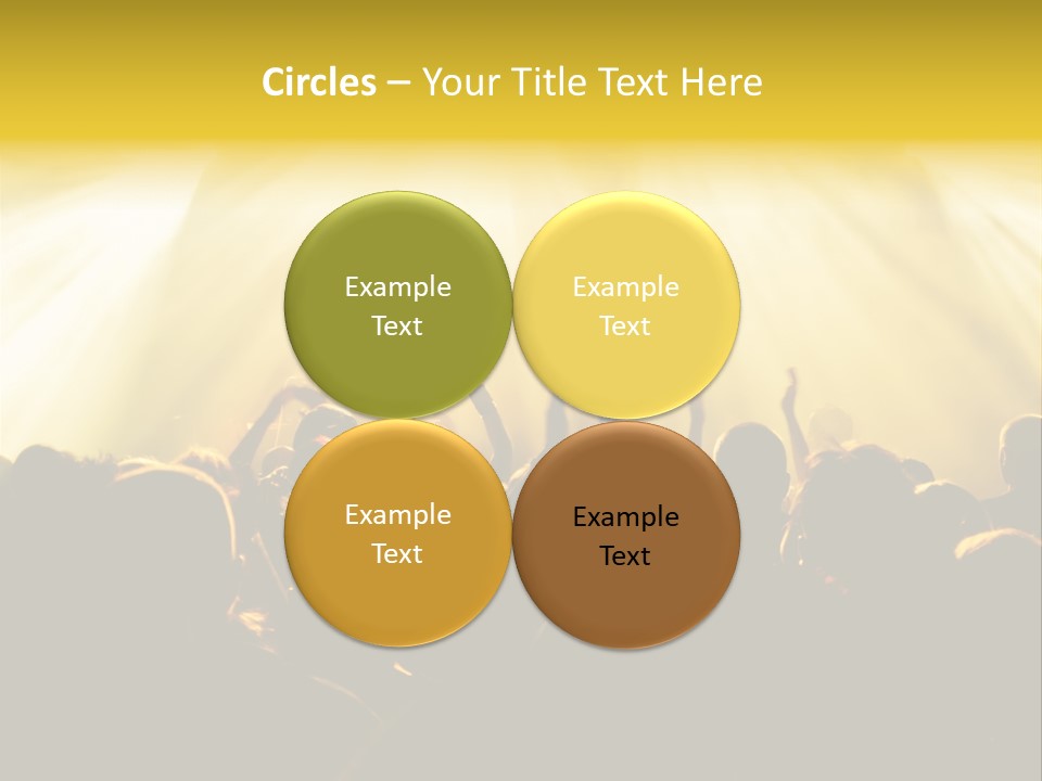 Nachtleben Live Jubeln PowerPoint Template