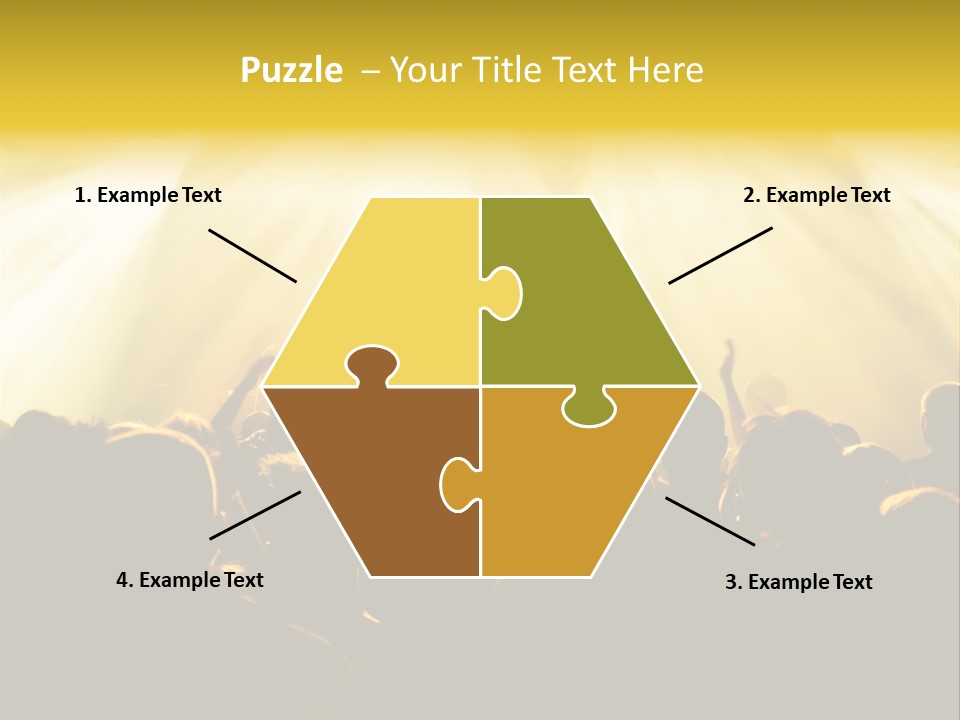 Nachtleben Live Jubeln PowerPoint Template