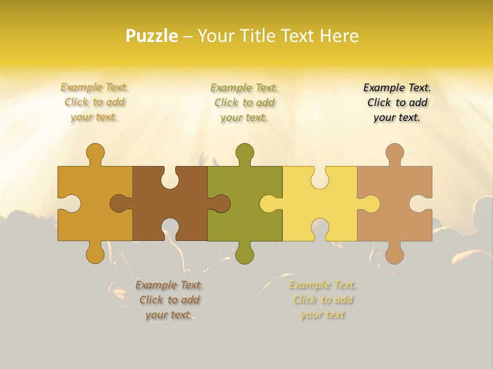 Nachtleben Live Jubeln PowerPoint Template