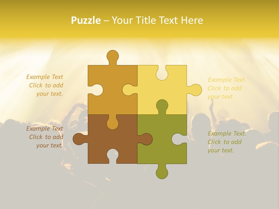 Nachtleben Live Jubeln PowerPoint Template