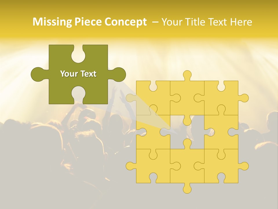 Nachtleben Live Jubeln PowerPoint Template