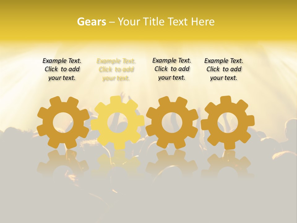 Nachtleben Live Jubeln PowerPoint Template