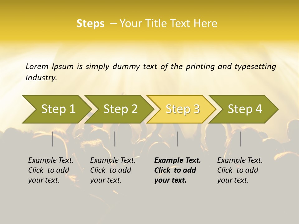 Nachtleben Live Jubeln PowerPoint Template