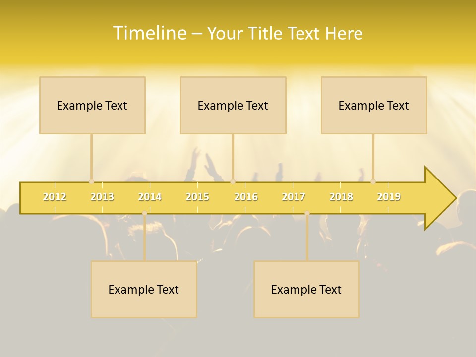 Nachtleben Live Jubeln PowerPoint Template