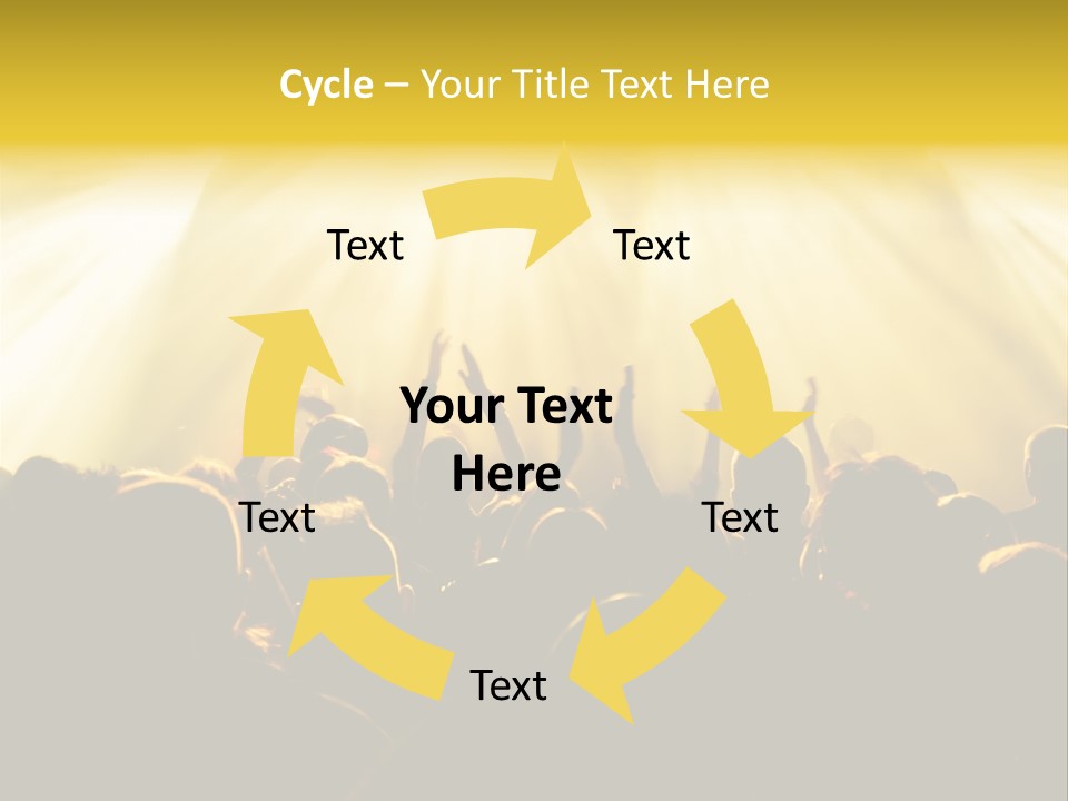Nachtleben Live Jubeln PowerPoint Template