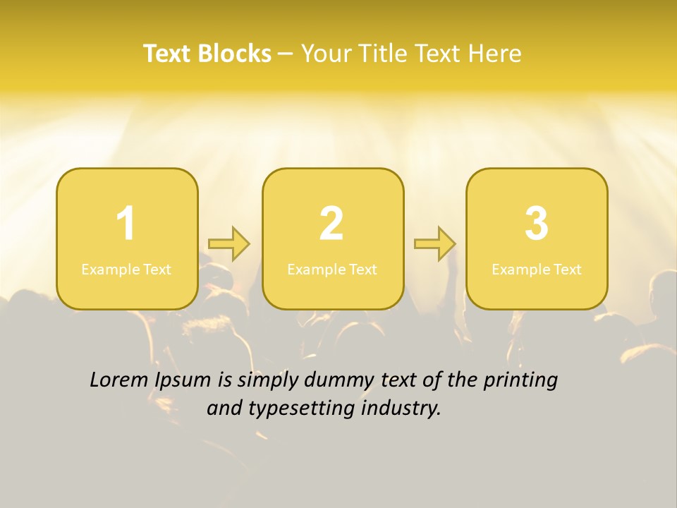 Nachtleben Live Jubeln PowerPoint Template