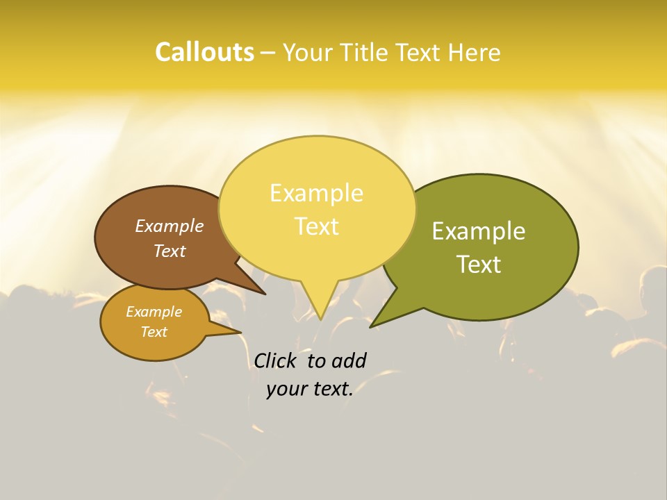 Nachtleben Live Jubeln PowerPoint Template