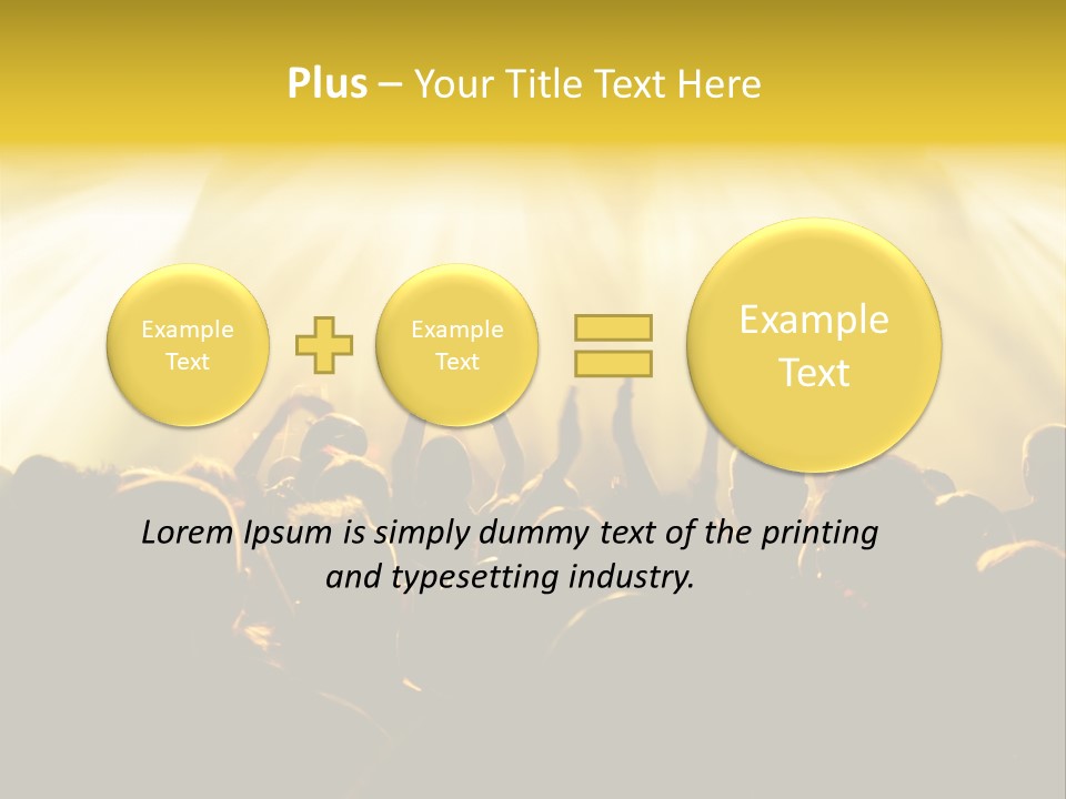 Nachtleben Live Jubeln PowerPoint Template