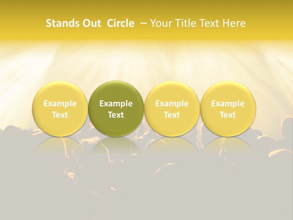 Nachtleben Live Jubeln PowerPoint Template