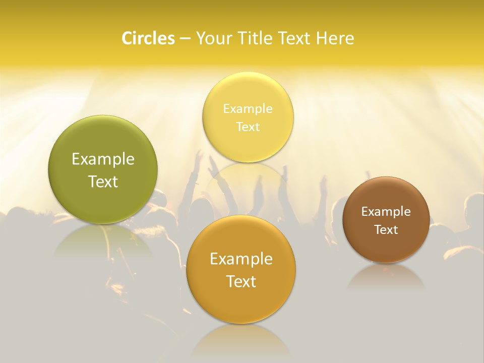 Nachtleben Live Jubeln PowerPoint Template