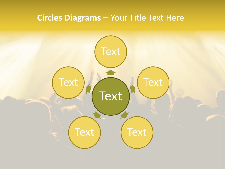 Nachtleben Live Jubeln PowerPoint Template