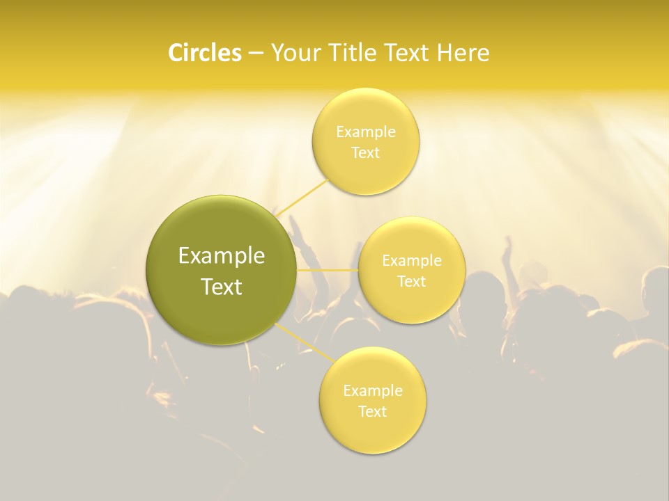 Nachtleben Live Jubeln PowerPoint Template