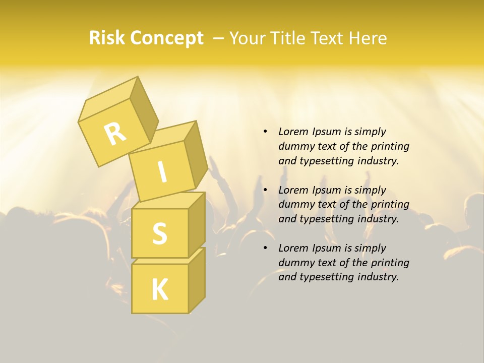 Nachtleben Live Jubeln PowerPoint Template